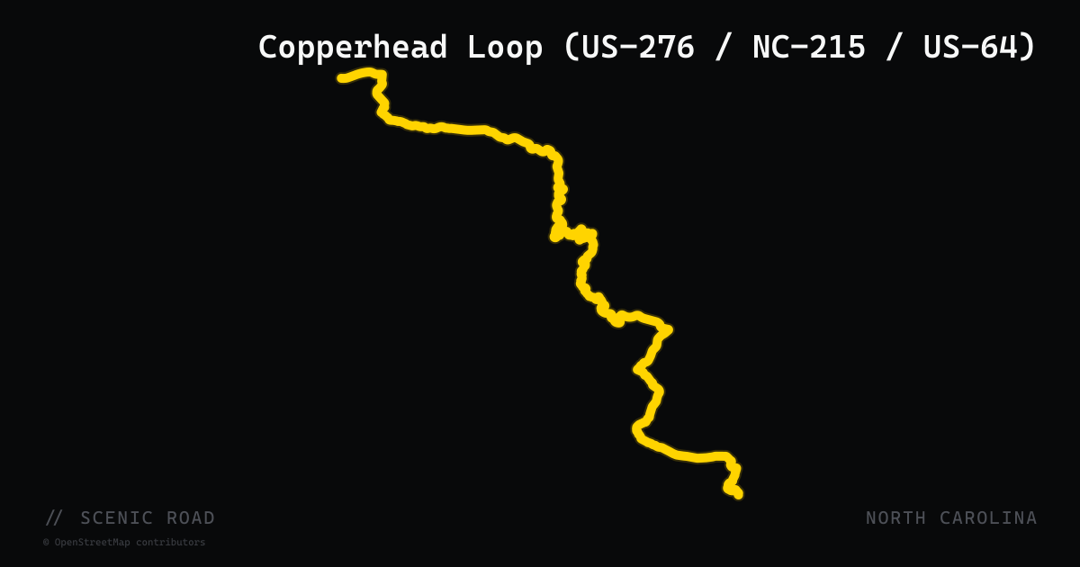 Copperhead Loop (US-276 / NC-215 / US-64)