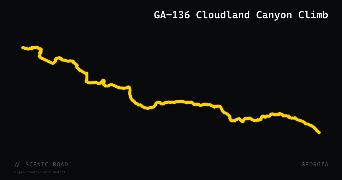 GA-136 Cloudland Canyon Climb