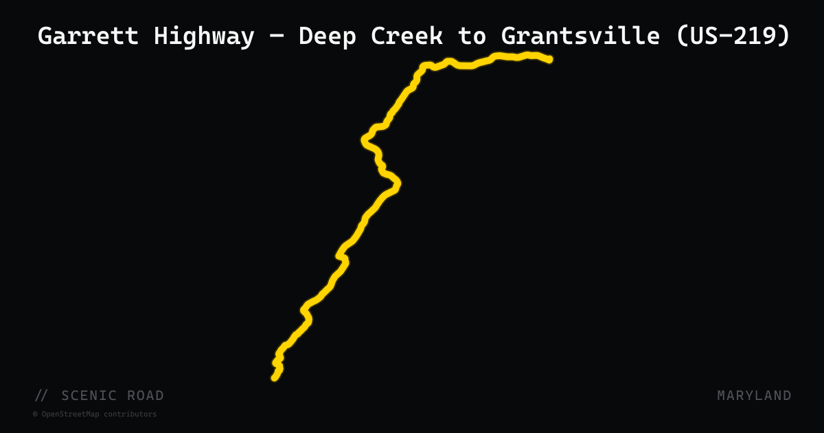 Garrett Highway — Deep Creek to Grantsville (US-219)