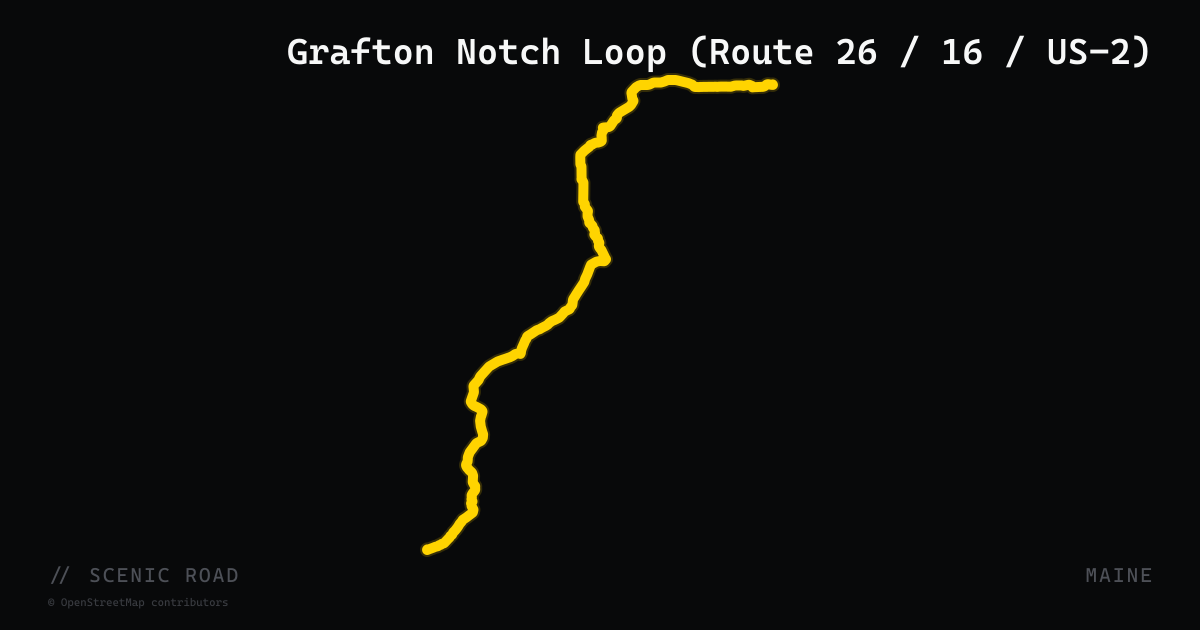Grafton Notch Loop (Route 26 / 16 / US-2)