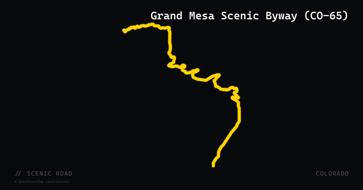 Grand Mesa Scenic Byway (CO-65)