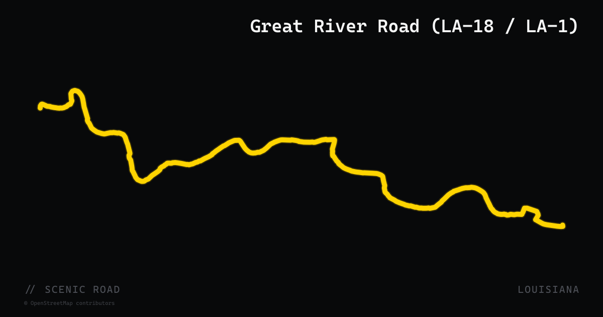Great River Road (LA-18 / LA-1)