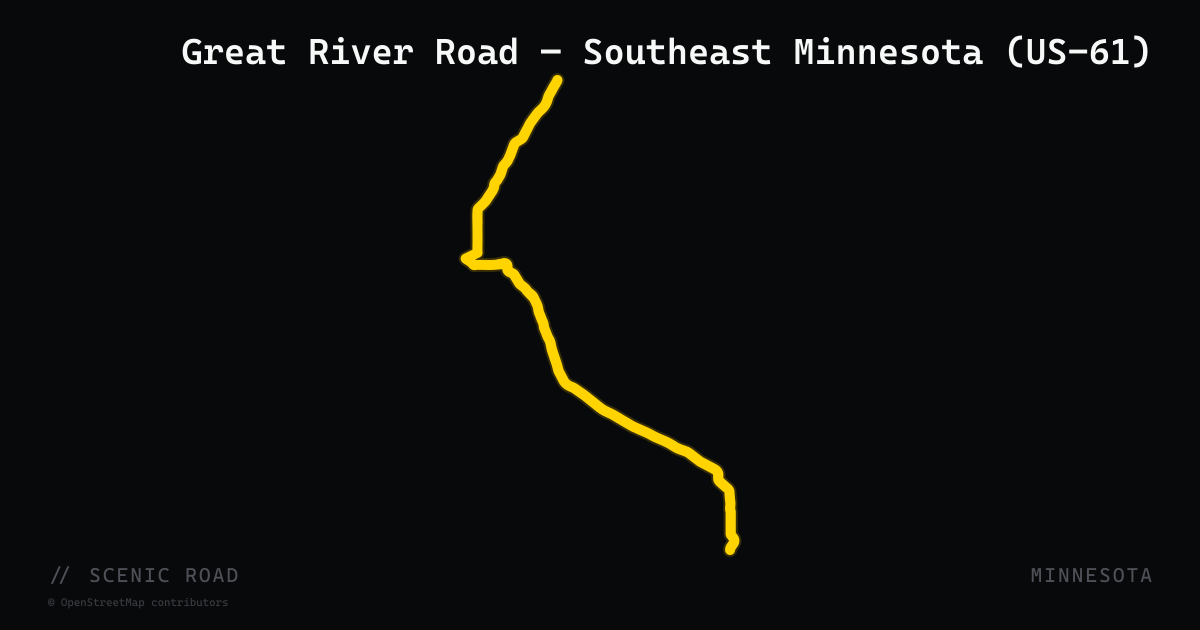 Great River Road — Southeast Minnesota (US-61)
