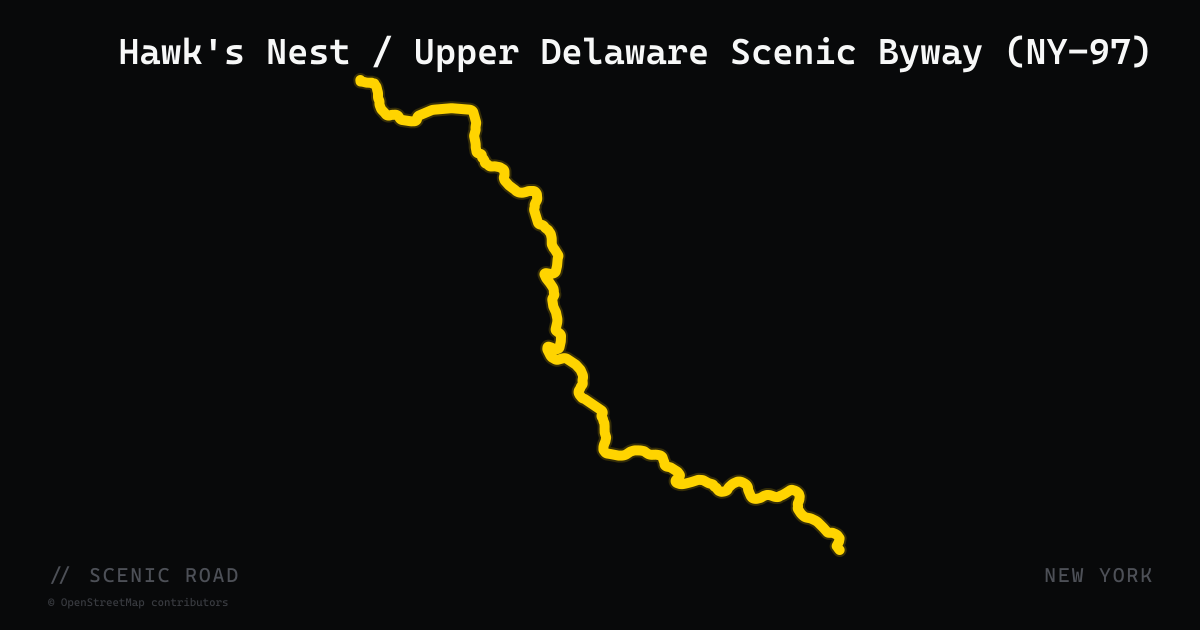 Hawk's Nest / Upper Delaware Scenic Byway (NY-97)