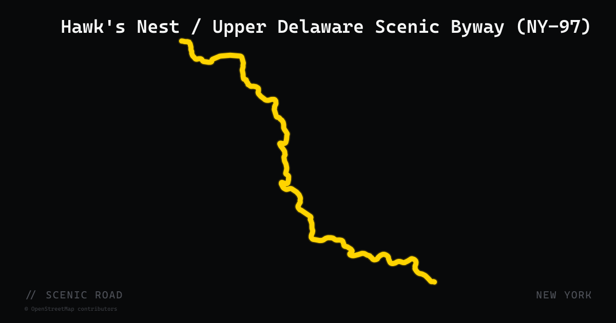 Hawk's Nest / Upper Delaware Scenic Byway (NY-97)