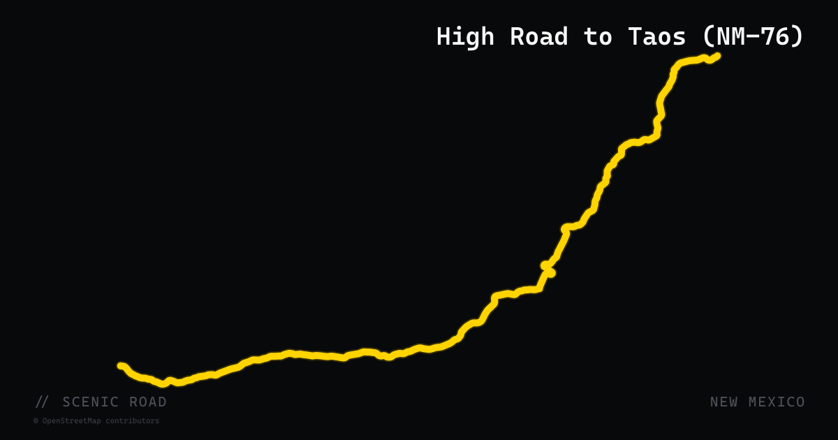 High Road to Taos (NM-76)
