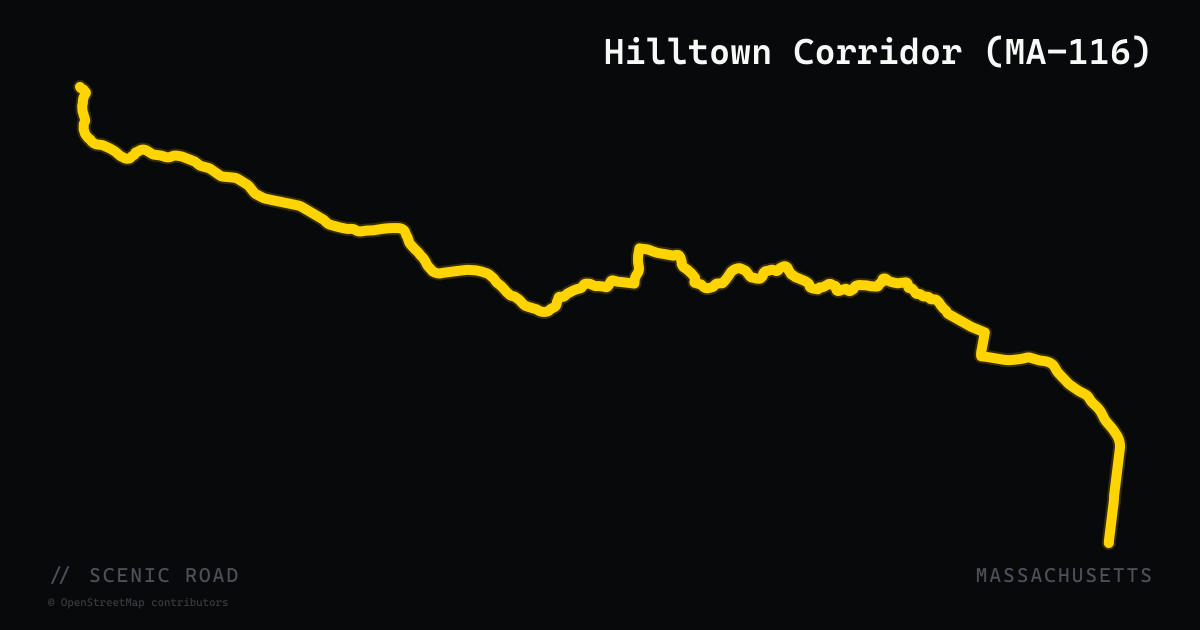 Hilltown Corridor (MA-116)