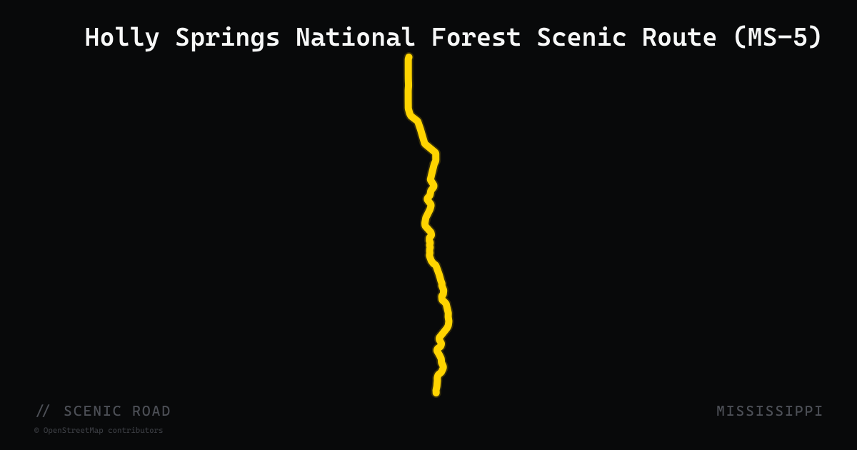 Holly Springs National Forest Scenic Route (MS-5)