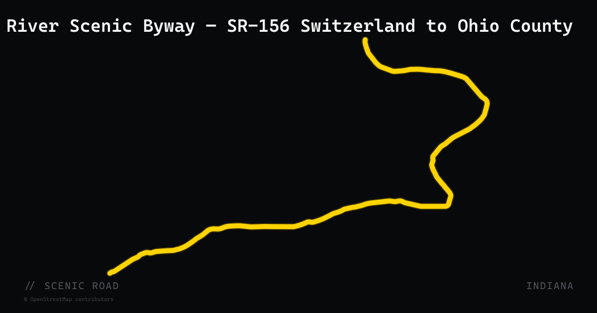 Ohio River Scenic Byway — SR-156 Switzerland to Ohio County