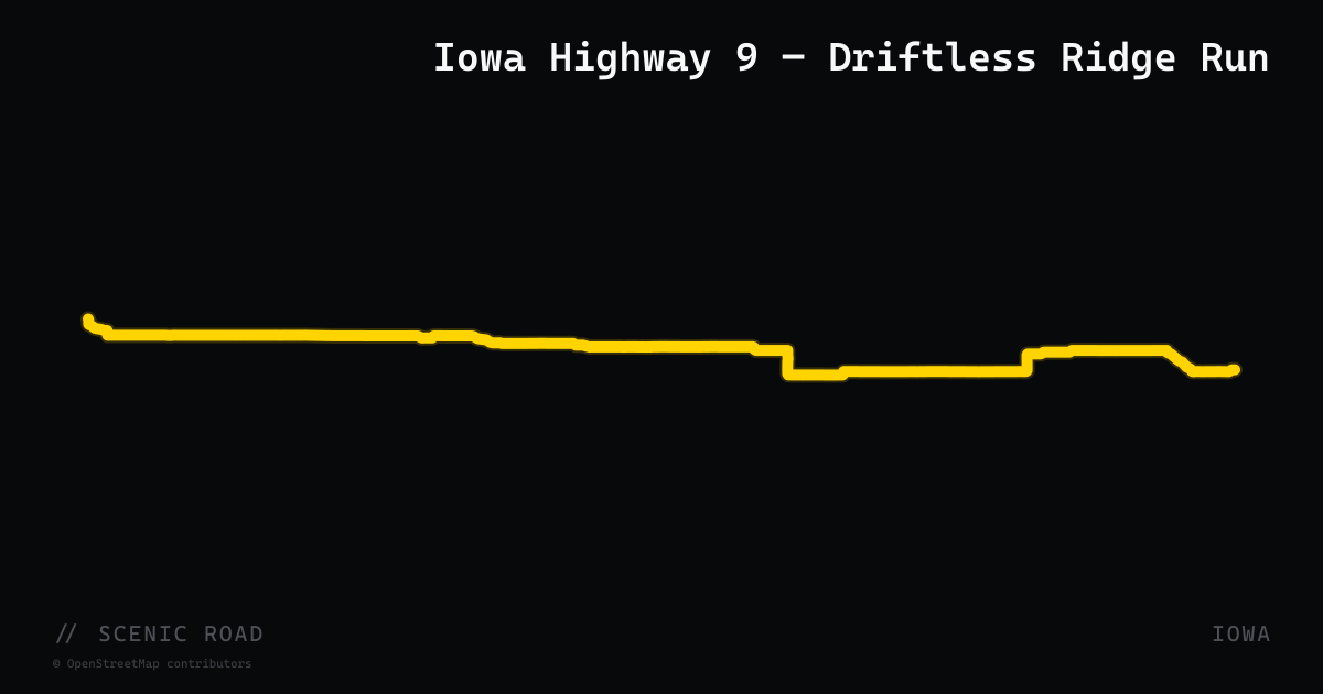 Iowa Highway 9 — Driftless Ridge Run