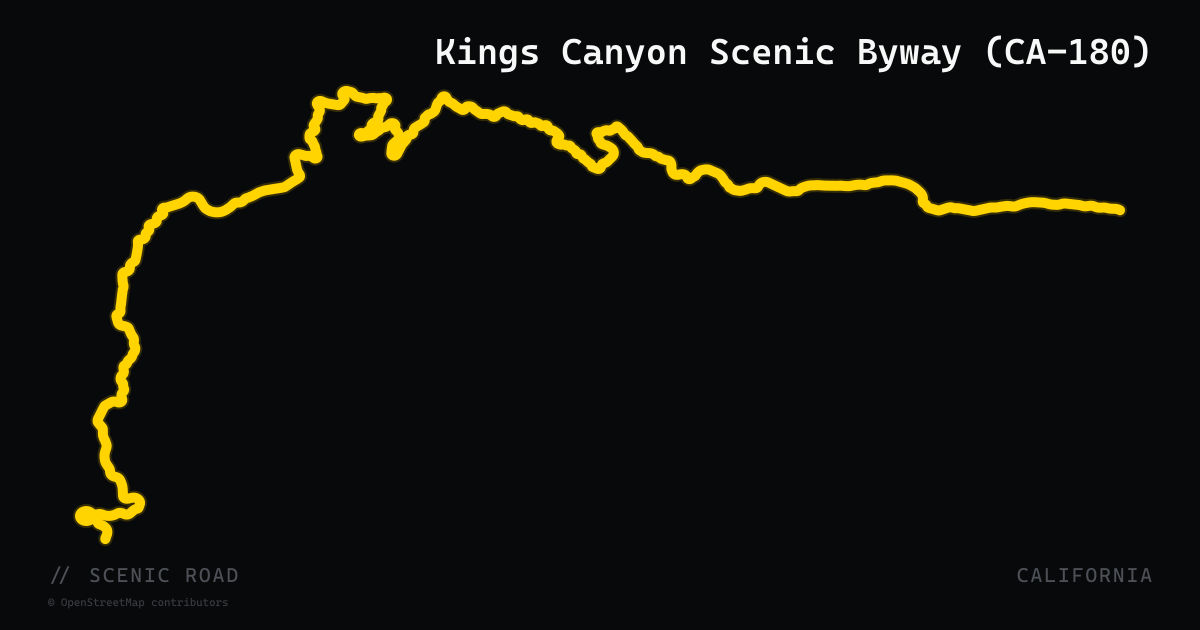 Kings Canyon Scenic Byway (CA-180)