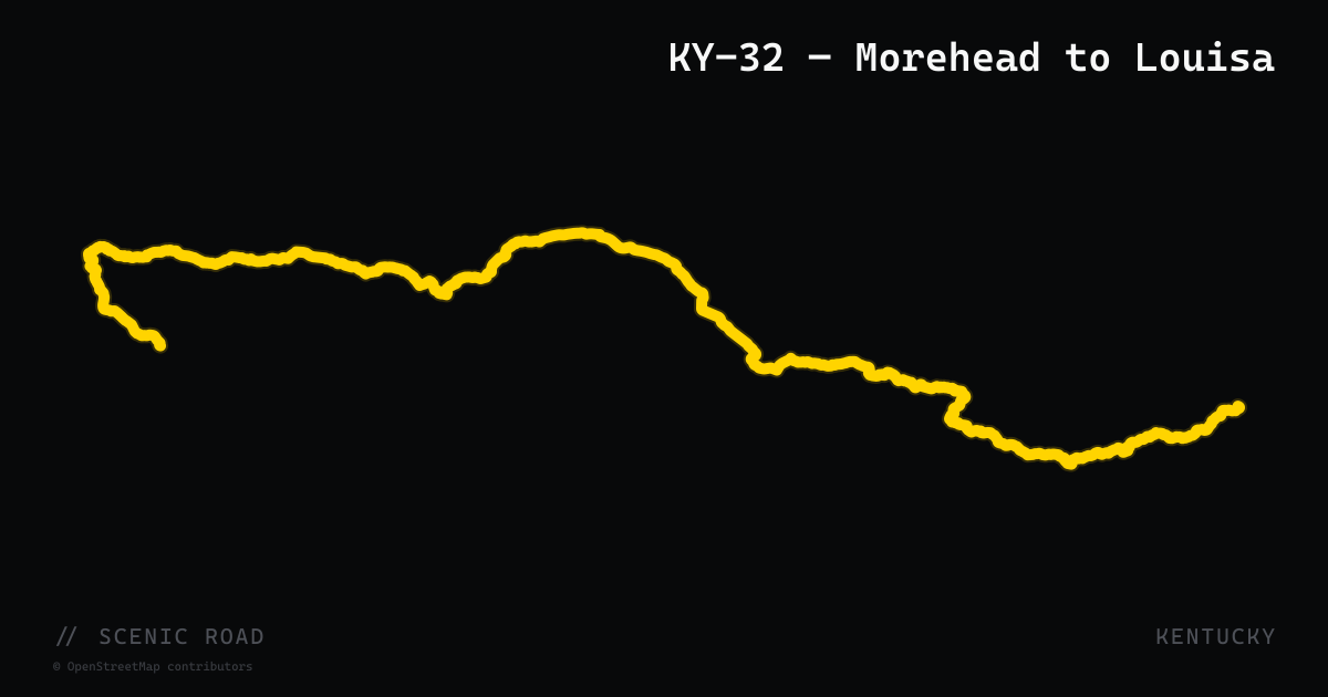 KY-32 — Morehead to Louisa
