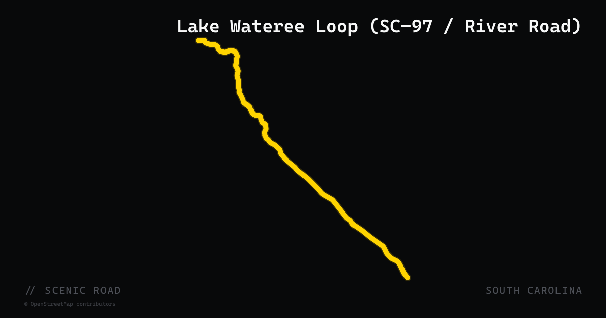 Lake Wateree Loop (SC-97 / River Road)