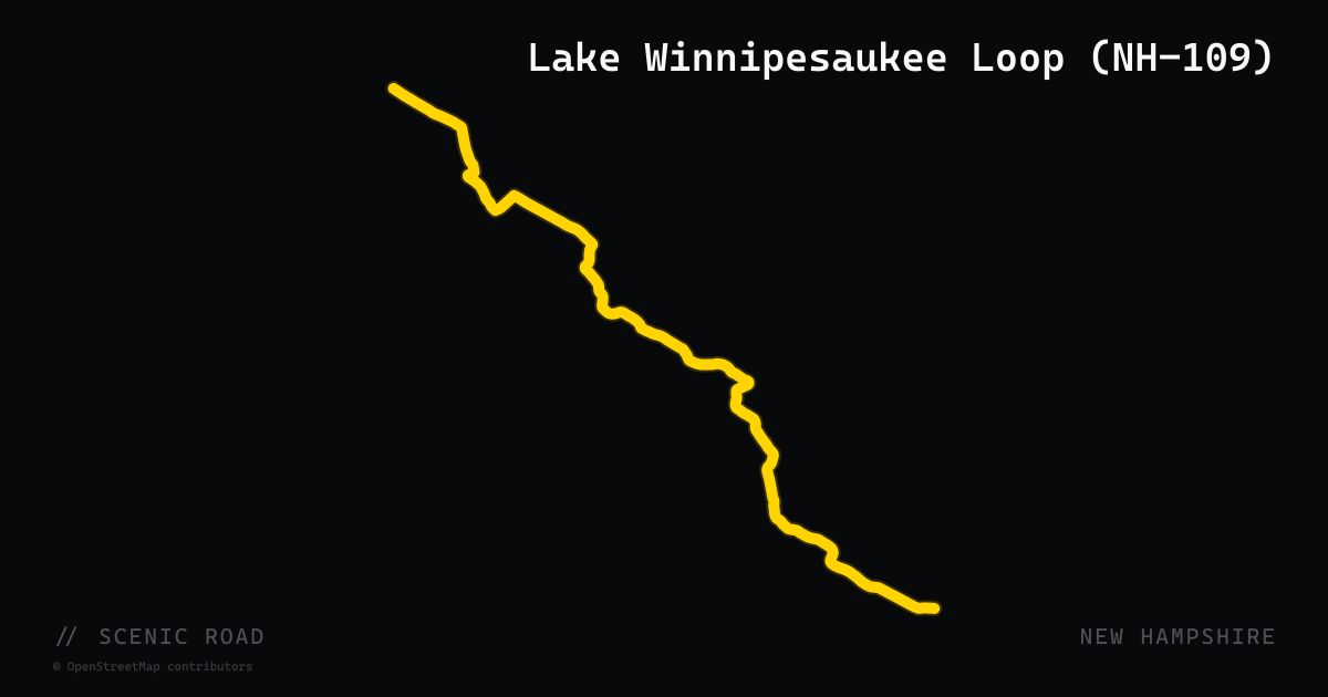 Lake Winnipesaukee Loop (NH-109)