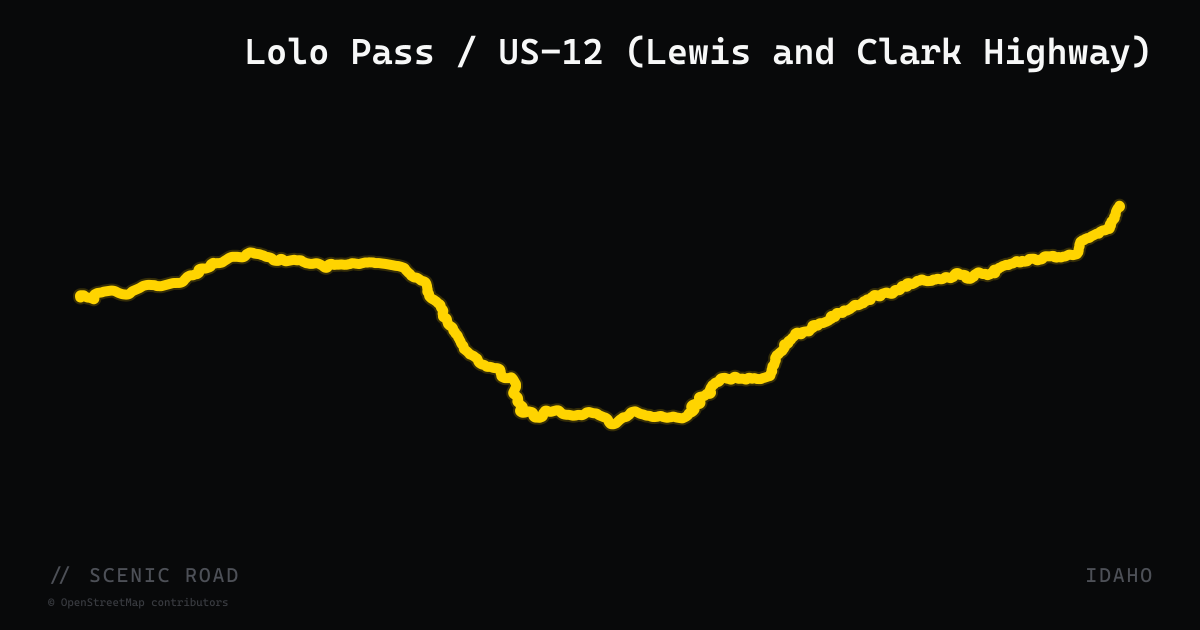 Lolo Pass / US-12 (Lewis and Clark Highway)