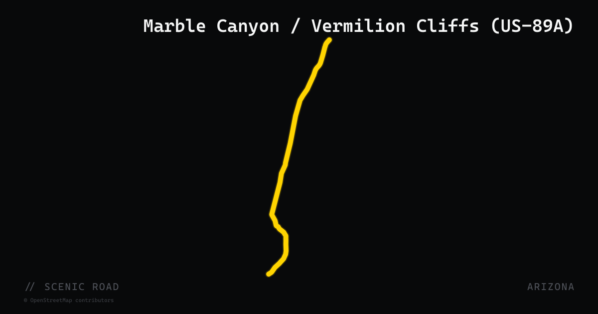 Marble Canyon / Vermilion Cliffs (US-89A)