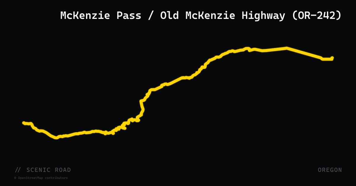 McKenzie Pass / Old McKenzie Highway (OR-242)
