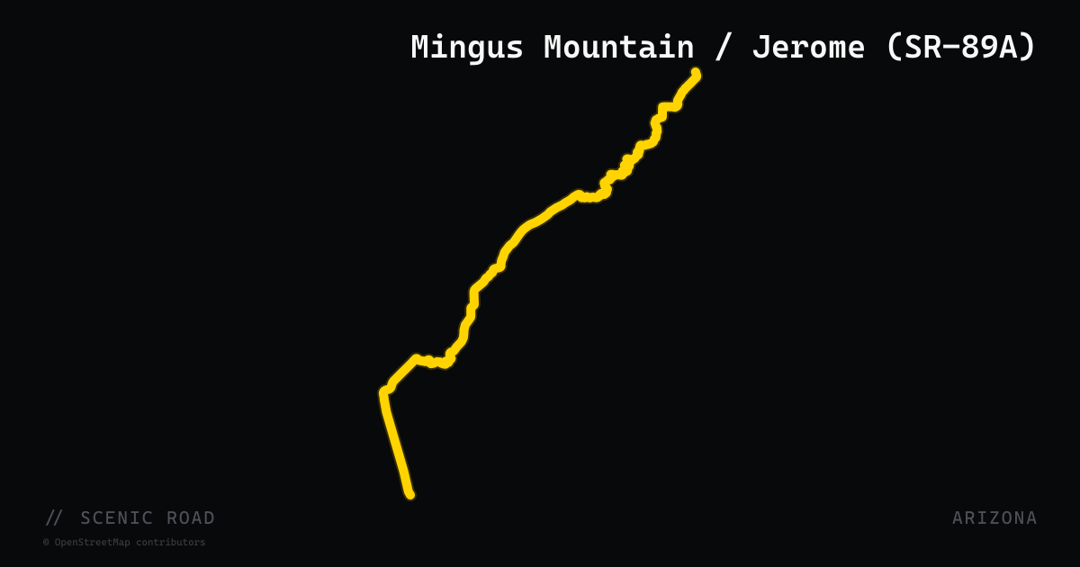 Mingus Mountain / Jerome (SR-89A)