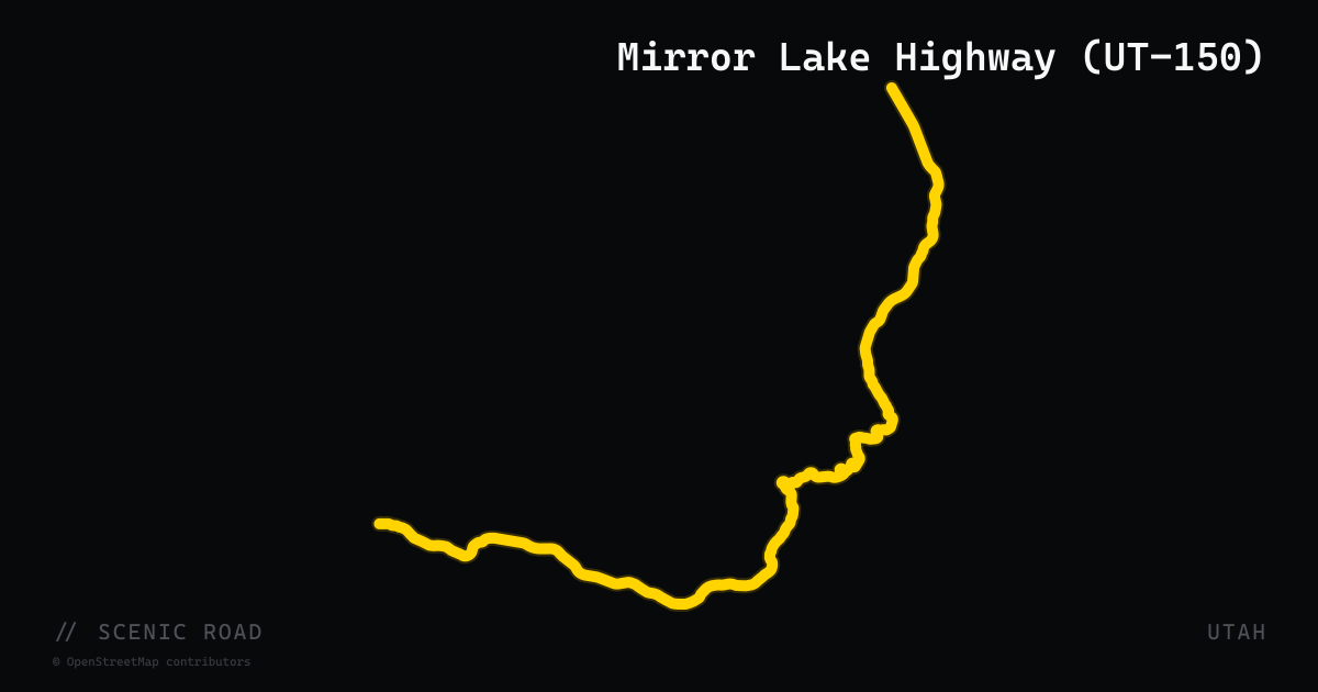 Mirror Lake Highway (UT-150)