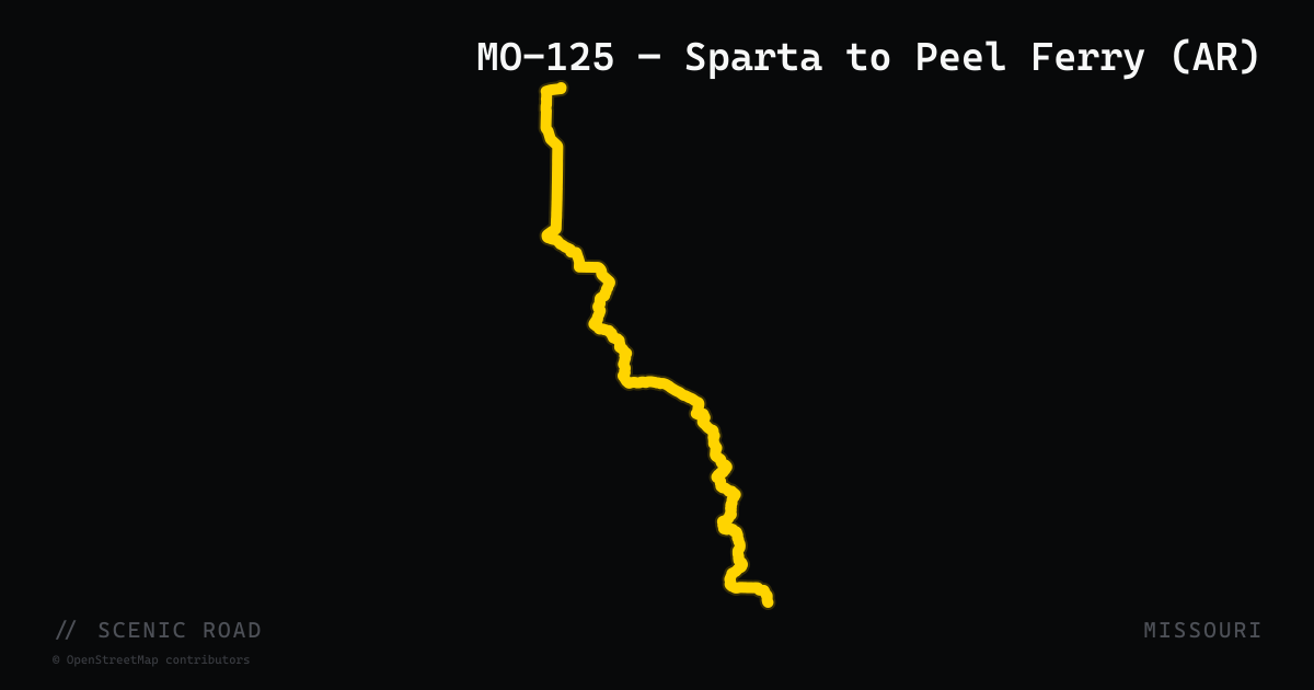 MO-125 — Sparta to Peel Ferry (AR)