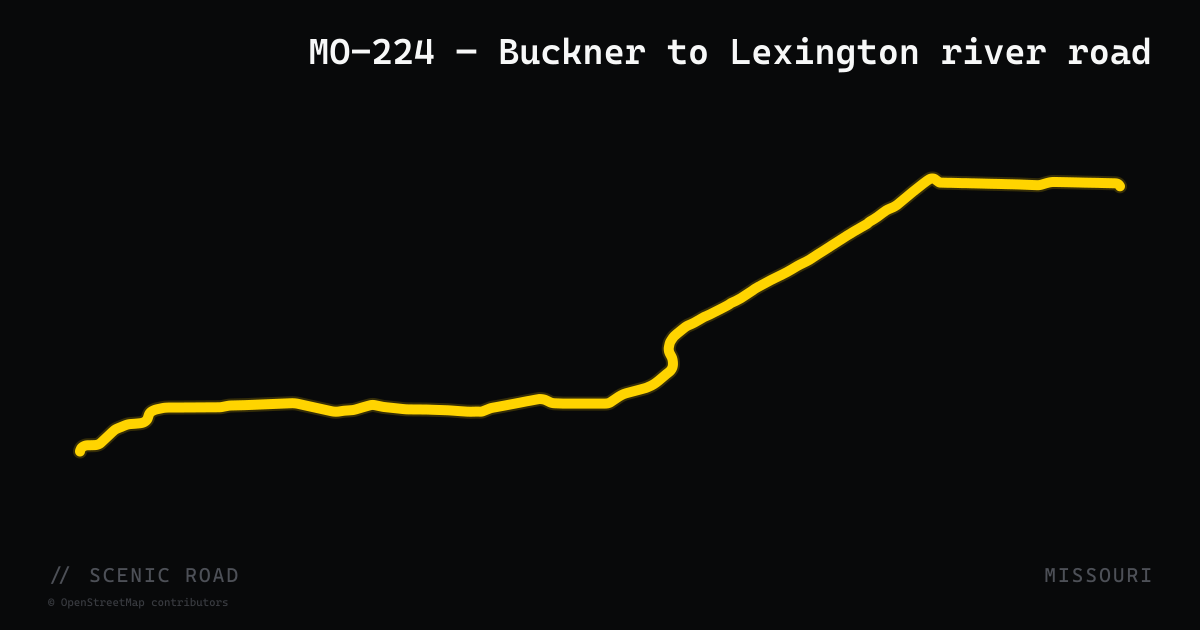 MO-224 — Buckner to Lexington river road