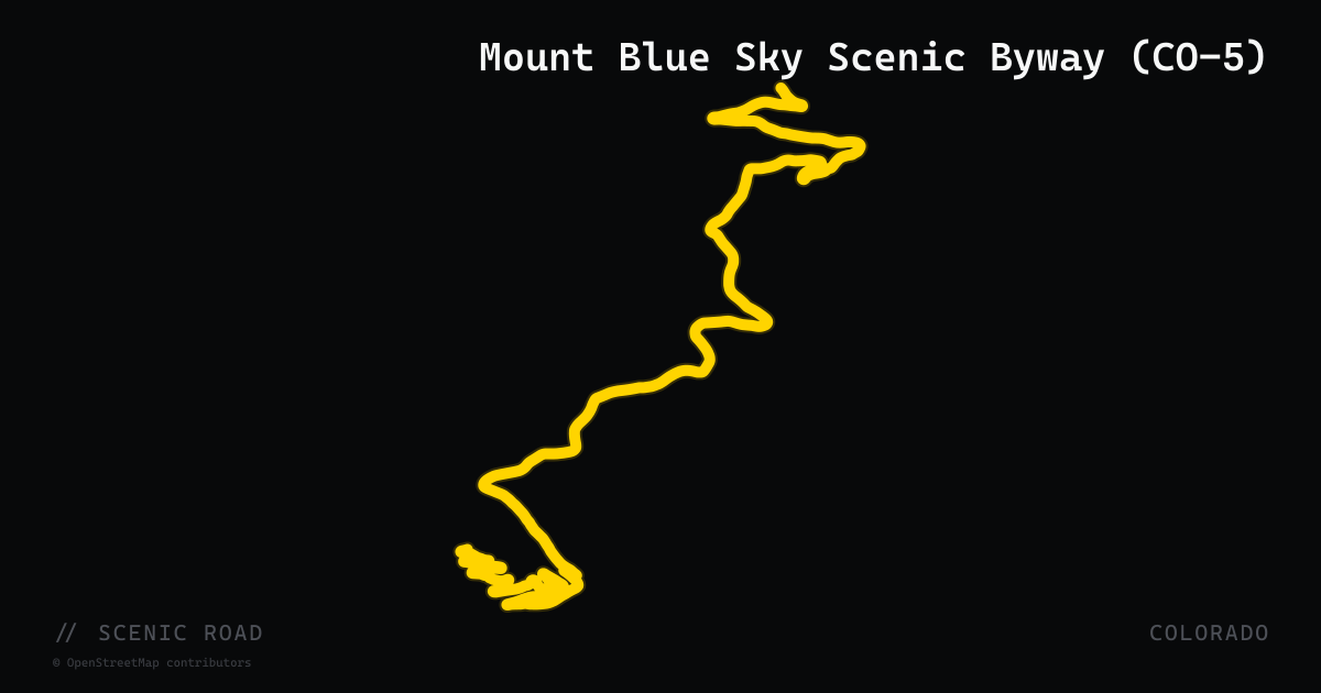 Mount Blue Sky Scenic Byway (CO-5)