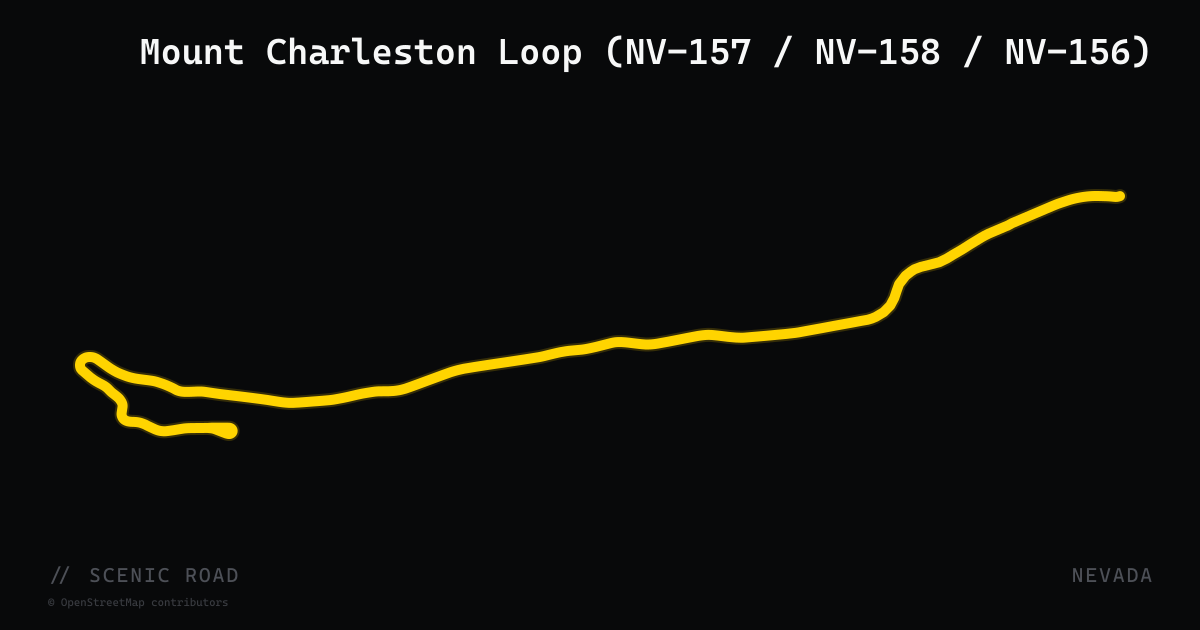 Mount Charleston Loop (NV-157 / NV-158 / NV-156)
