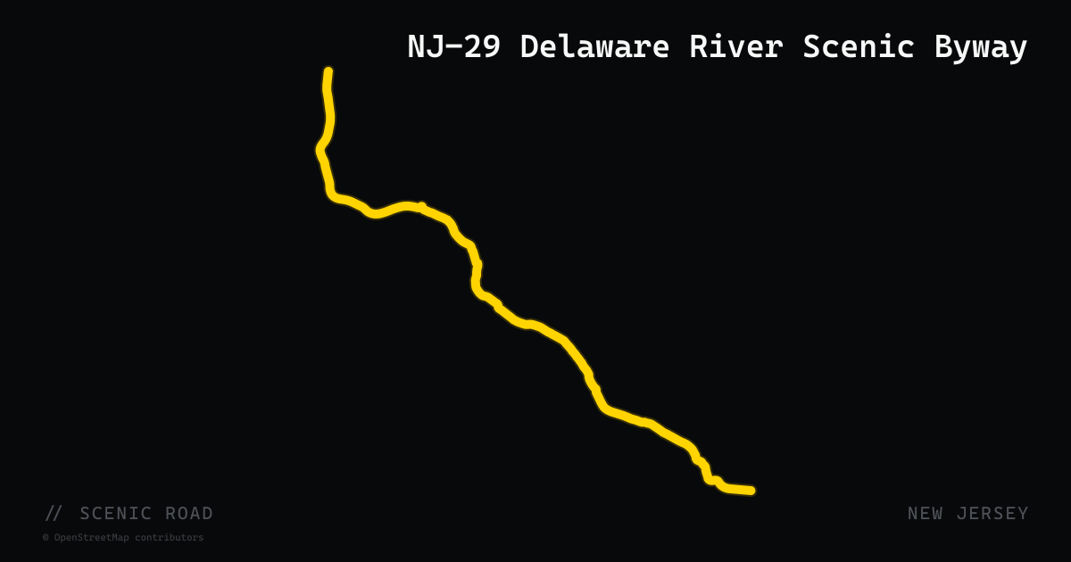 NJ-29 Delaware River Scenic Byway