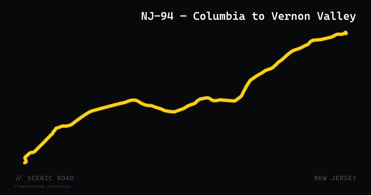 NJ-94 — Columbia to Vernon Valley