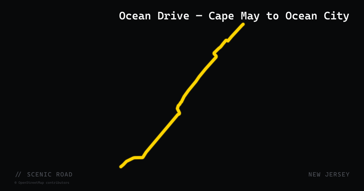 Ocean Drive — Cape May to Ocean City