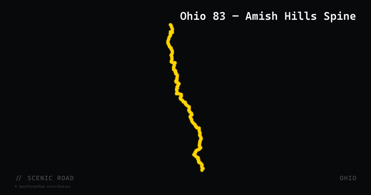 Ohio 83 — Amish Hills Spine