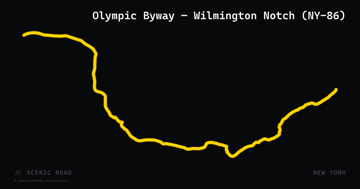 Olympic Byway — Wilmington Notch (NY-86)