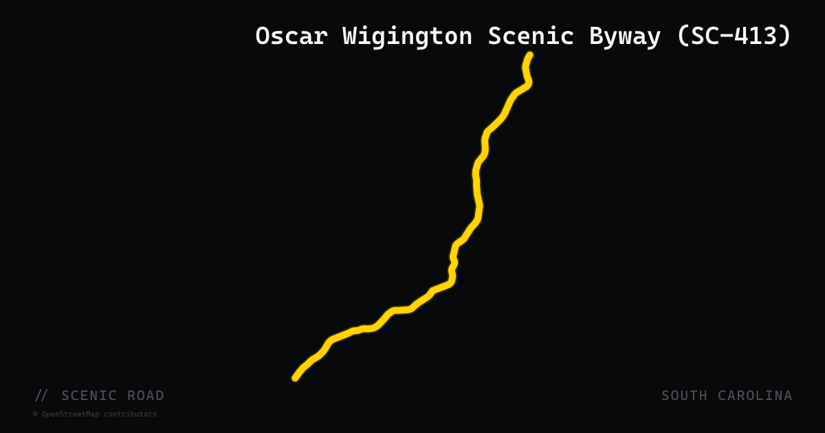 Oscar Wigington Scenic Byway (SC-413)