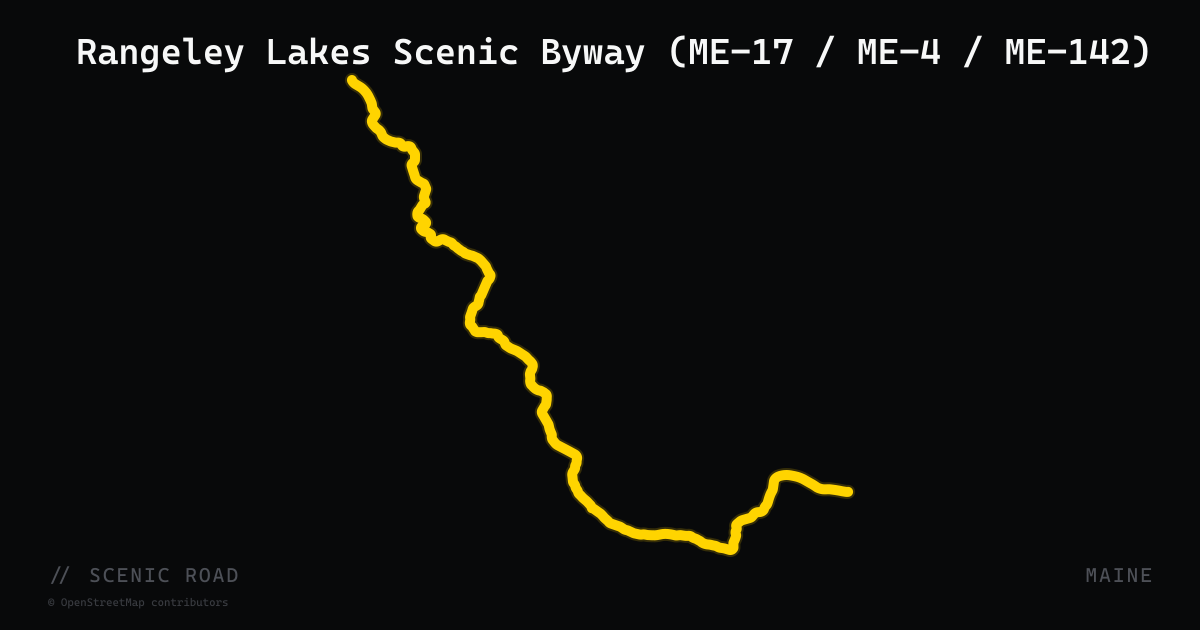 Rangeley Lakes Scenic Byway (ME-17 / ME-4 / ME-142)