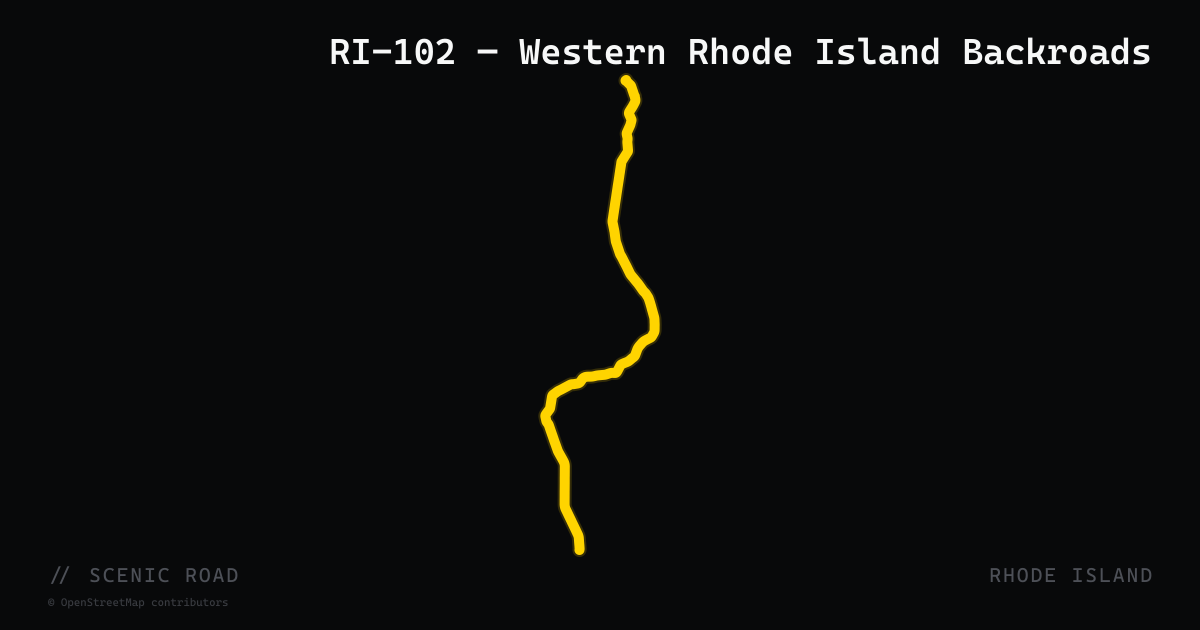 RI-102 — Western Rhode Island Backroads