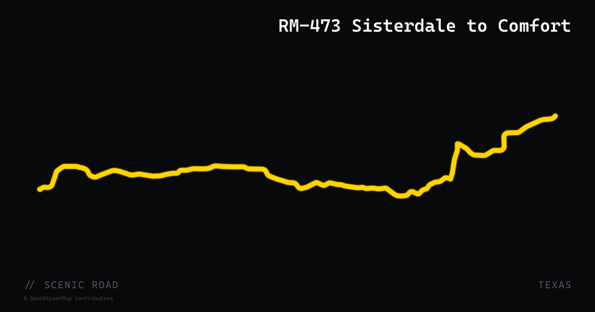 RM-473 Sisterdale to Comfort