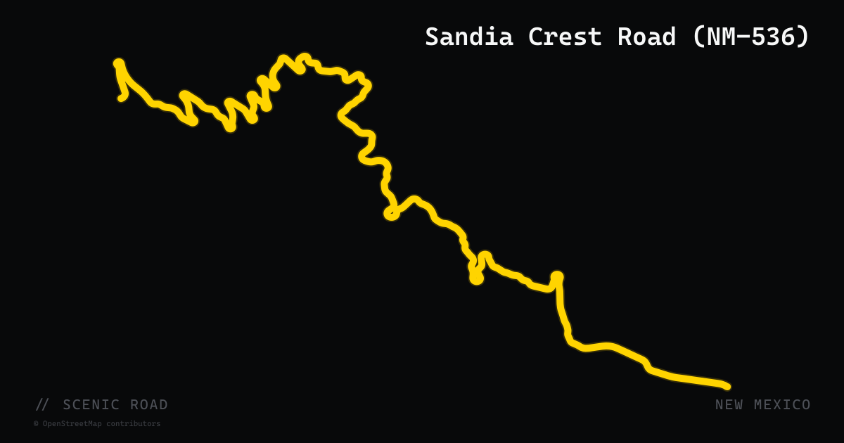 Sandia Crest Road (NM-536)