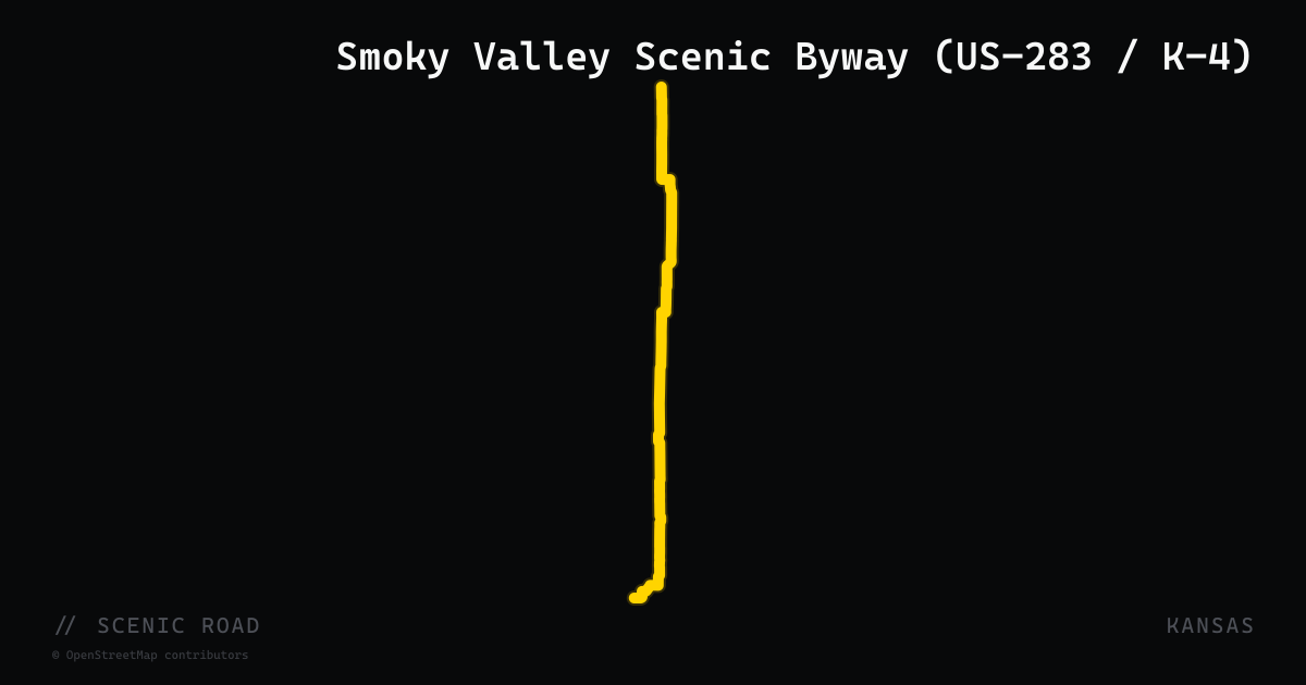 Smoky Valley Scenic Byway (US-283 / K-4)