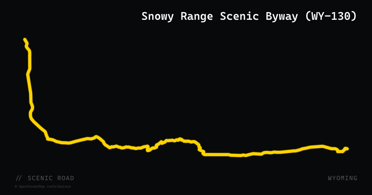 Snowy Range Scenic Byway (WY-130)