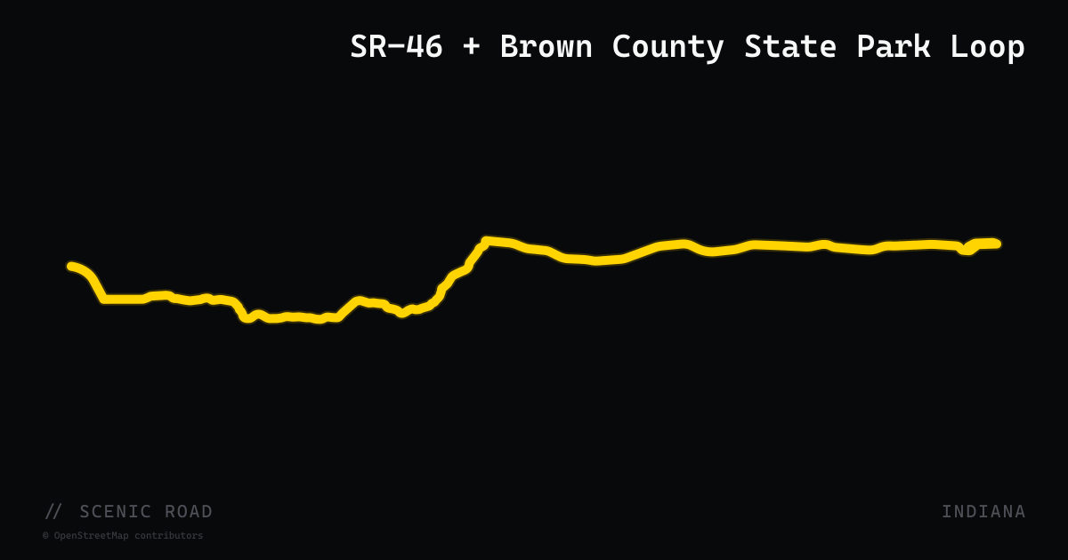 SR-46 + Brown County State Park Loop