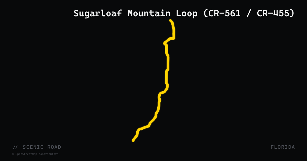 Sugarloaf Mountain Loop (CR-561 / CR-455)