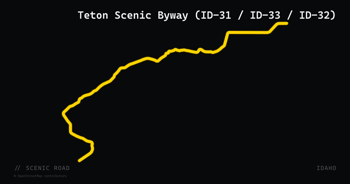 Teton Scenic Byway (ID-31 / ID-33 / ID-32)