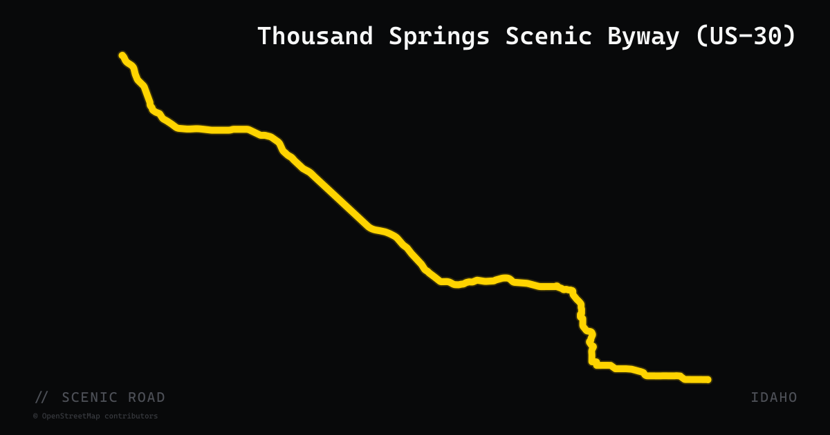 Thousand Springs Scenic Byway (US-30)