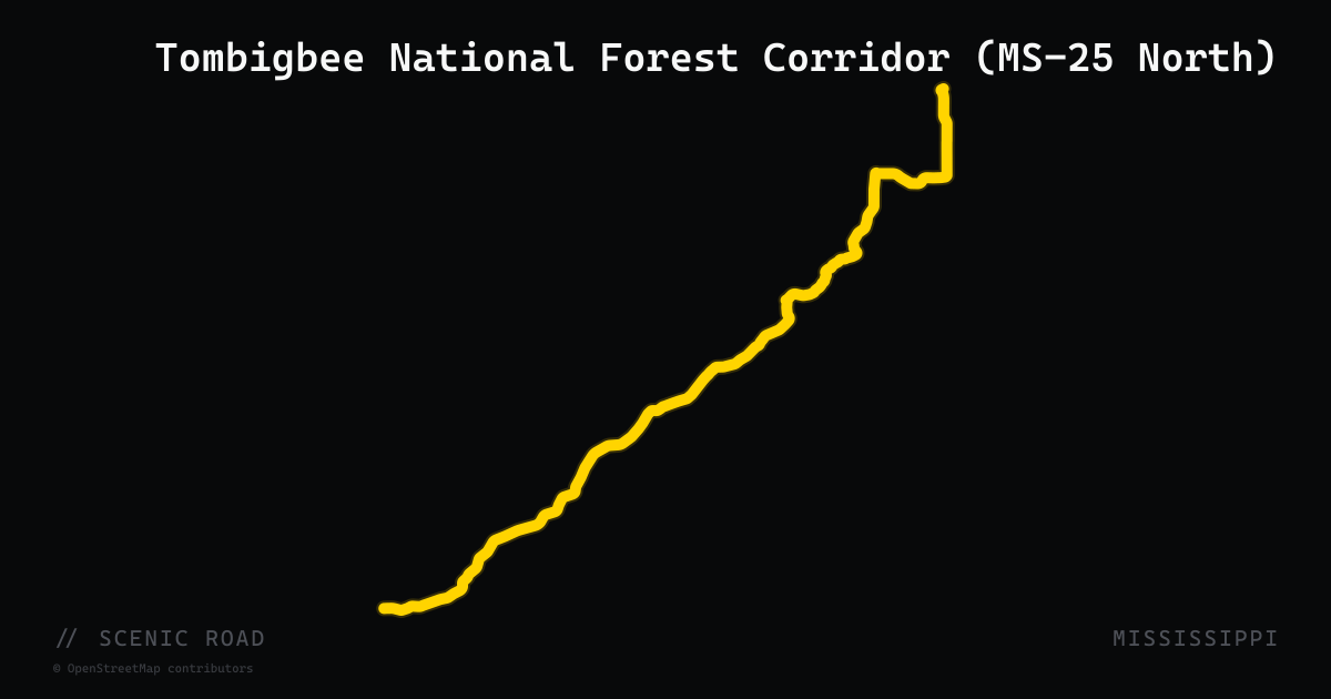 Tombigbee National Forest Corridor (MS-25 North)