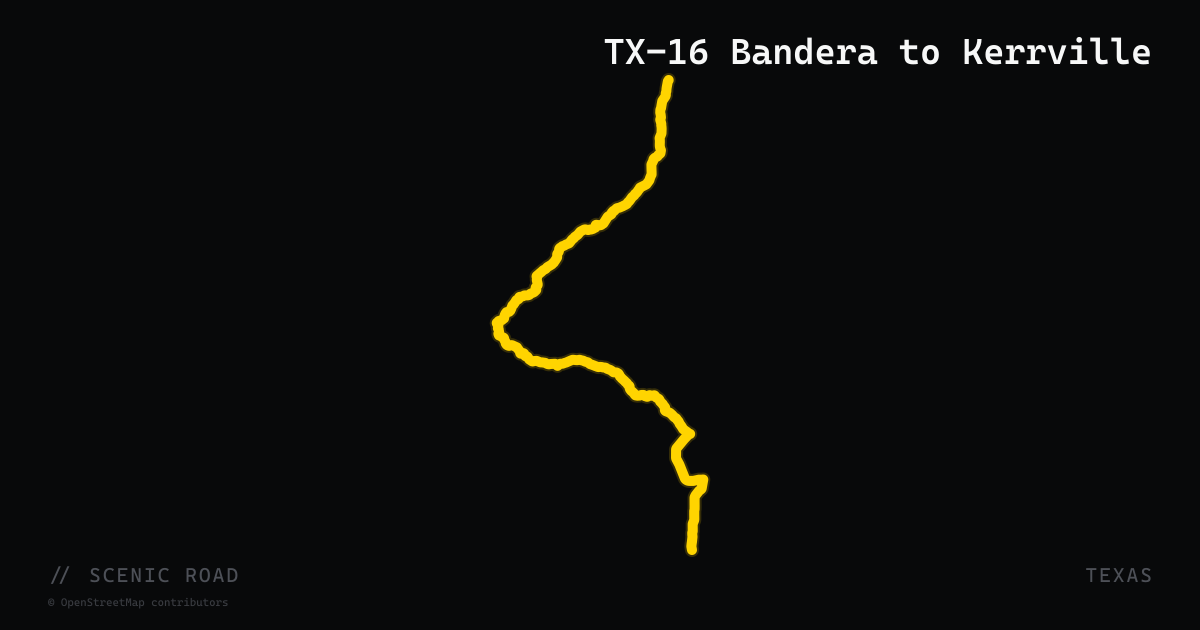 TX-16 Bandera to Kerrville