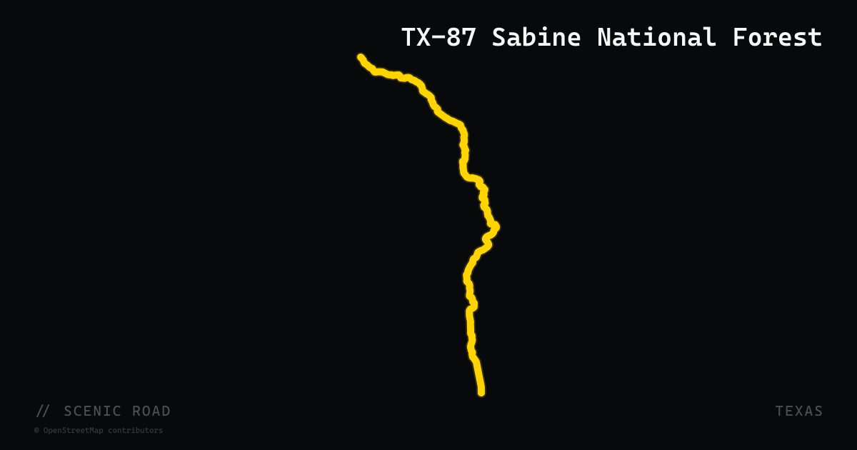TX-87 Sabine National Forest