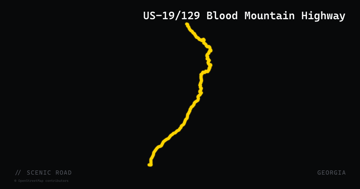 US-19/129 Blood Mountain Highway