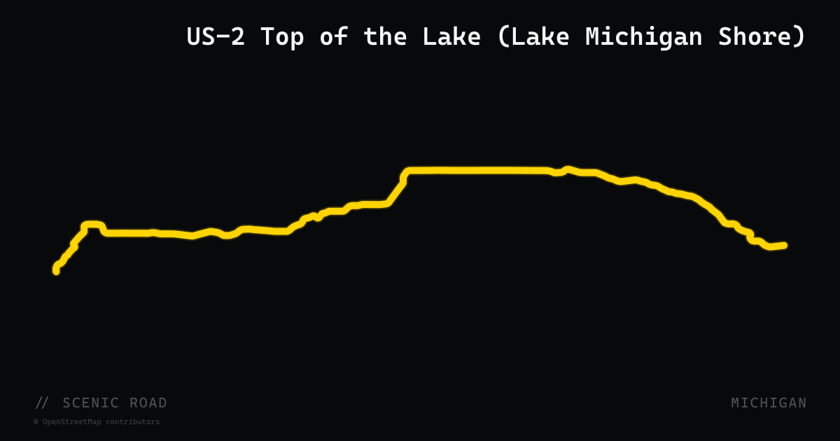 US-2 Top of the Lake (Lake Michigan Shore)