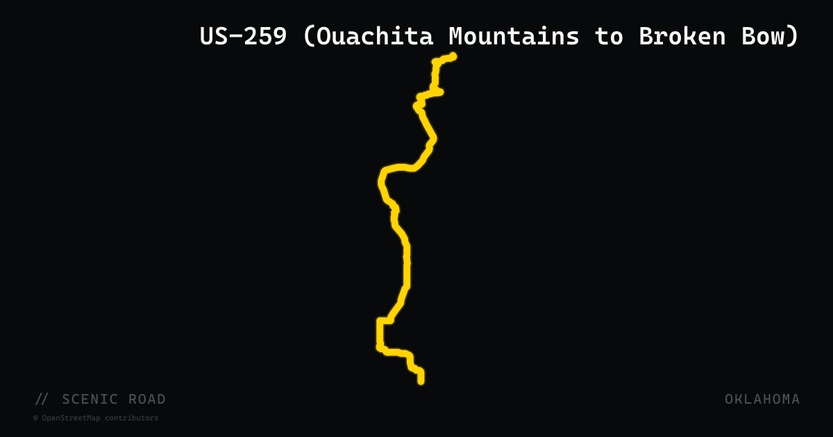 US-259 (Ouachita Mountains to Broken Bow)