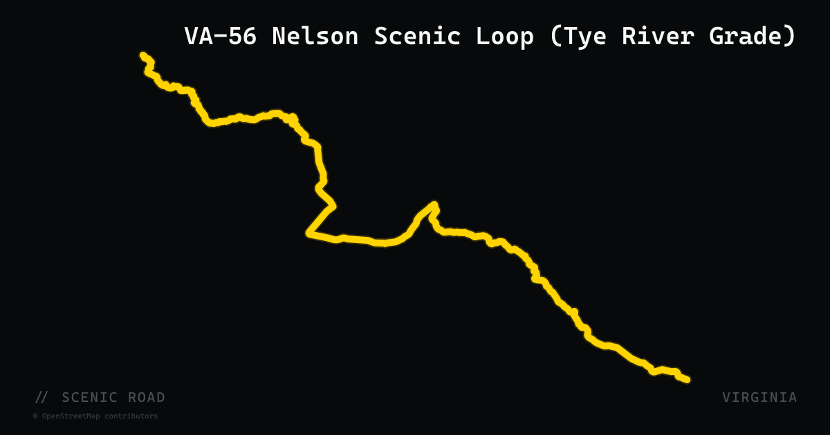 VA-56 Nelson Scenic Loop (Tye River Grade)